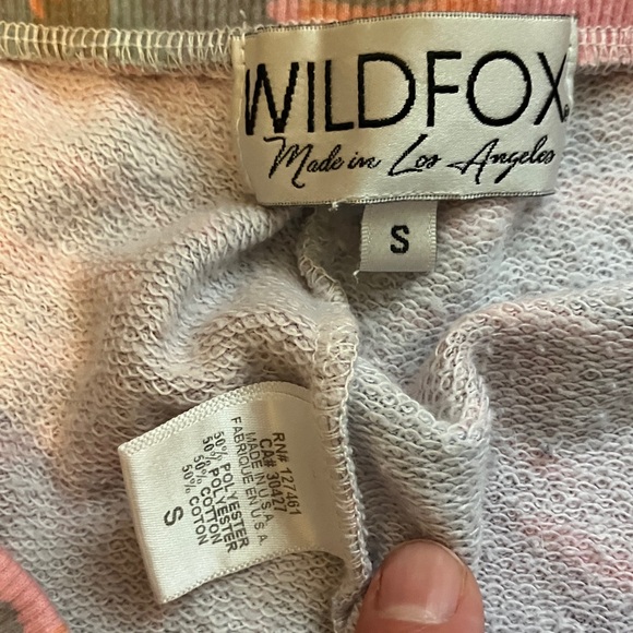 Wildfox Pink and Gray Tropical Joggers - Picture 4 of 14